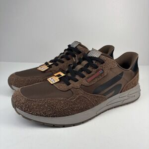 Skechers 211249 Hands Free‎ Slip-Ins Men's US 14 Brown Athletic Walking Sneakers